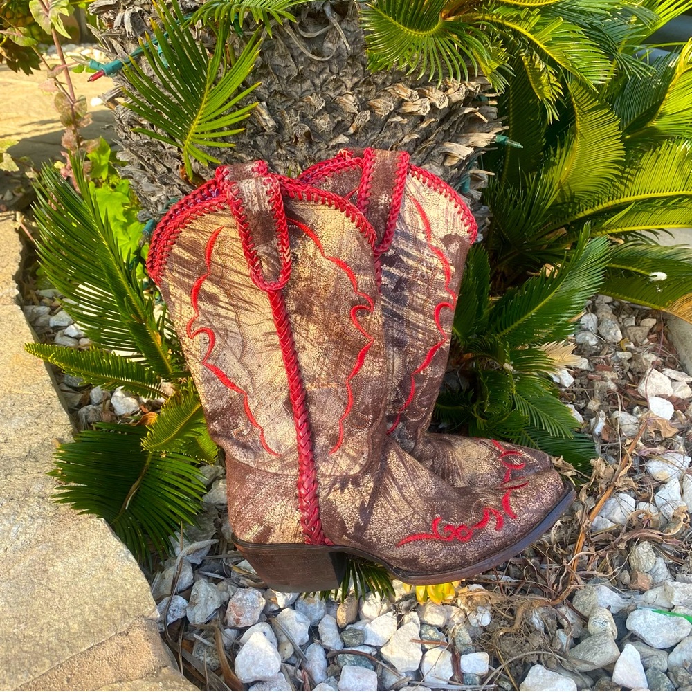 Brown Vintage Lucchese Cowboy Boots